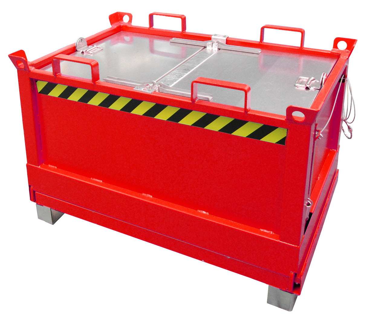 BAUER Südlohn Klappbodenbehälter Typ FB 500 RAL 3000 Feuerrot - Art.-Nr. 4417-25-6000-2