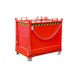 BAUER Südlohn Klappbodenbehälter Typ FB 750 RAL 3000 Feuerrot - Art.-Nr. 4417-29-6000-2