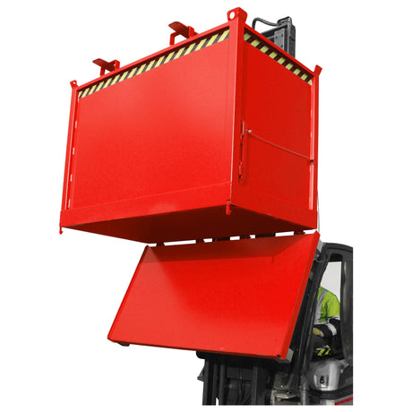 BAUER Südlohn Klappbodenbehälter Typ FB 2000 RAL 3000 Feuerrot - Art.-Nr. 4417-41-6000-2