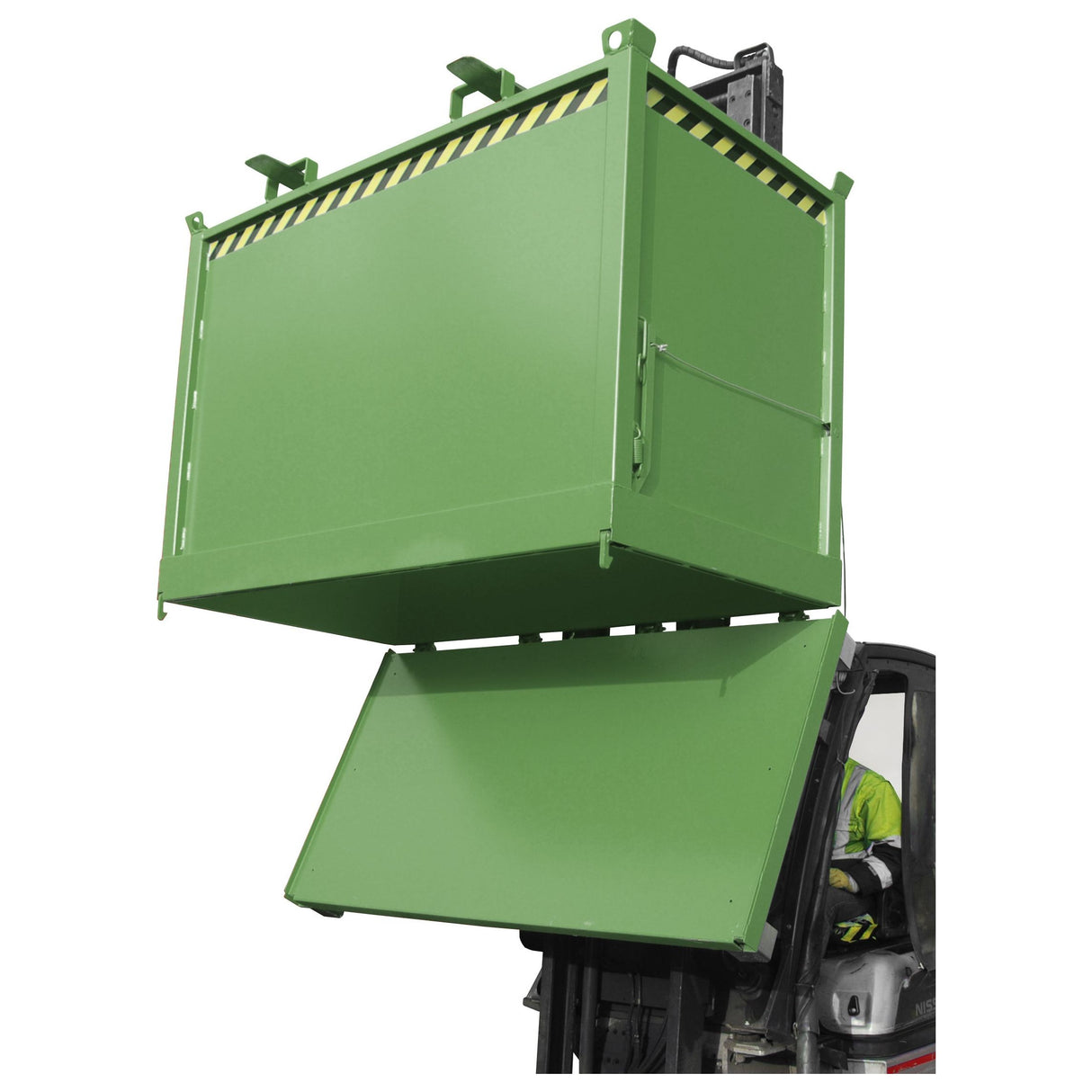 BAUER Südlohn Klappbodenbehälter Typ FB 2000 RAL 6011 Resedagrün - Art.-Nr. 4417-41-6000-4