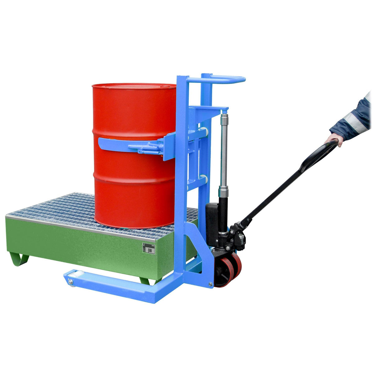 BAUER Südlohn Fassheberoller Typ FHR 600 K RAL 5012 Lichtblau - Art.-Nr. 4419-08-0000-3