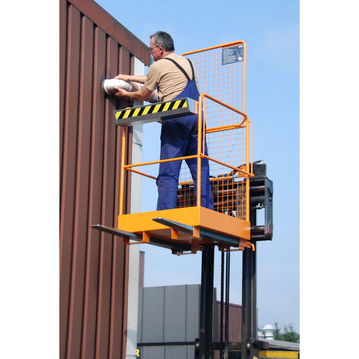 BAUER Südlohn Sicherheitskorb Typ SIKO-M RAL 2000 Gelborange - Art.-Nr. 4427-36-0000-1