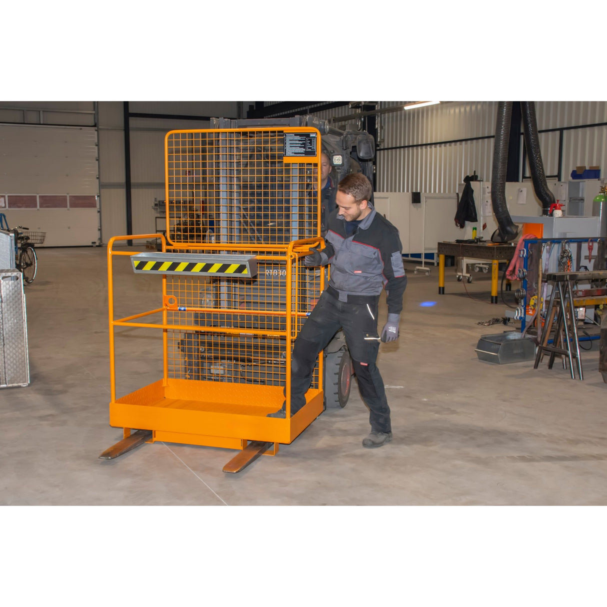 BAUER Südlohn Sicherheitskorb Typ SIKO-G RAL 2000 Gelborange - Art.-Nr. 4427-40-0000-1
