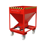 BAUER Südlohn Silobehälter Typ SRE-D 375 RAL 3000 Feuerrot - Art.-Nr. 4437-09-0000-2