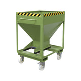 BAUER Südlohn Silobehälter Typ SRE-D 375 RAL 6011 Resedagrün - Art.-Nr. 4437-09-0000-4