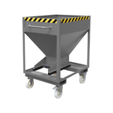 BAUER Südlohn Silobehälter Typ SRE-D 375 RAL 7005 Mausgrau - Art.-Nr. 4437-09-0000-5