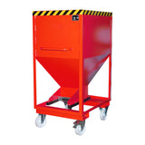 BAUER Südlohn Silobehälter Typ SRE-D 600 RAL 3000 Feuerrot - Art.-Nr. 4437-10-0000-2