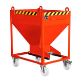 BAUER Südlohn Silobehälter Typ SR-D 375 RAL 3000 Feuerrot - Art.-Nr. 4437-11-0000-2