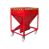 BAUER Südlohn Silobehälter Typ SR-D 375 RAL 3000 Feuerrot - Art.-Nr. 4437-11-0000-2