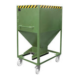 BAUER Südlohn Silobehälter Typ SR-D 600 RAL 6011 Resedagrün - Art.-Nr. 4437-12-0000-4