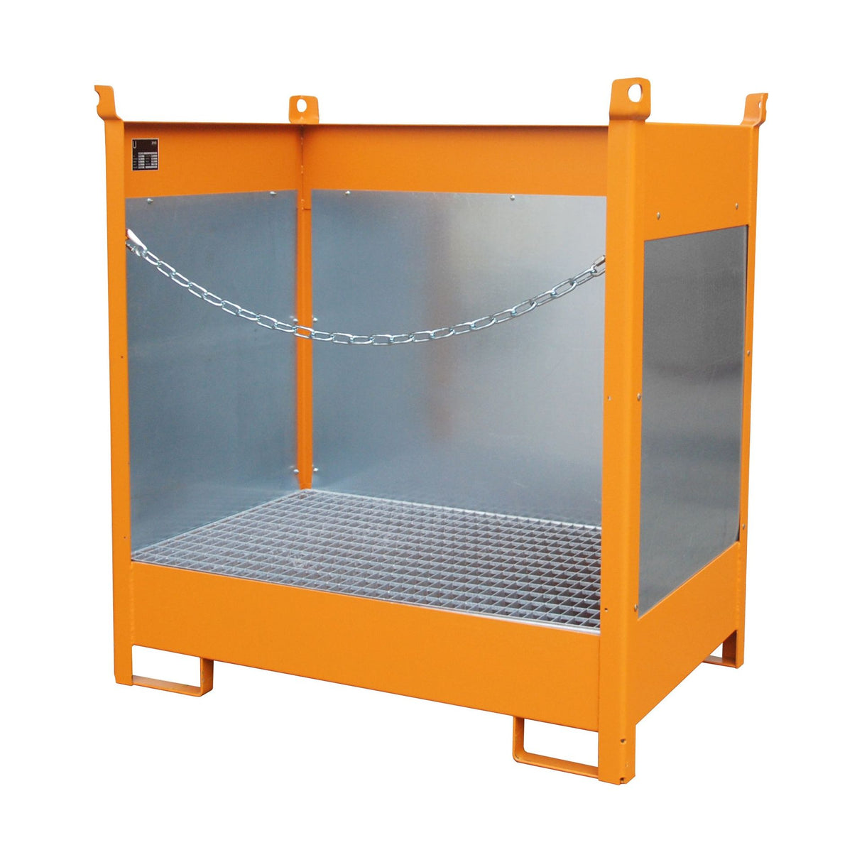 BAUER Südlohn Fass-Stapelpalette Typ FSP-2 G RAL 2000 Gelborange - Art.-Nr. 4442-01-0000-1