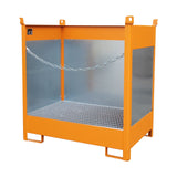 BAUER Südlohn Fass-Stapelpalette Typ FSP-2 G RAL 2000 Gelborange - Art.-Nr. 4442-01-0000-1