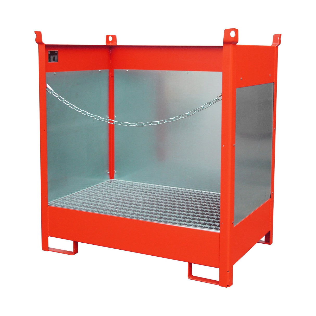 BAUER Südlohn Fass-Stapelpalette Typ FSP-2 G RAL 3000 Feuerrot - Art.-Nr. 4442-01-0000-2