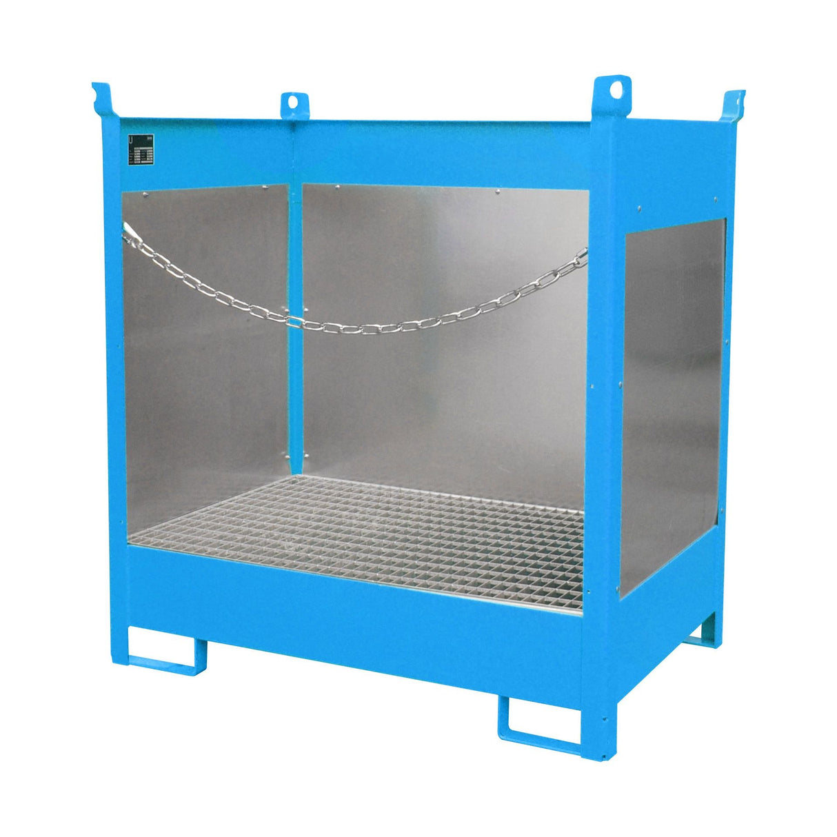 BAUER Südlohn Fass-Stapelpalette Typ FSP-2 G RAL 5012 Lichtblau - Art.-Nr. 4442-01-0000-3