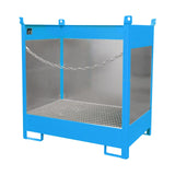 BAUER Südlohn Fass-Stapelpalette Typ FSP-2 G RAL 5012 Lichtblau - Art.-Nr. 4442-01-0000-3