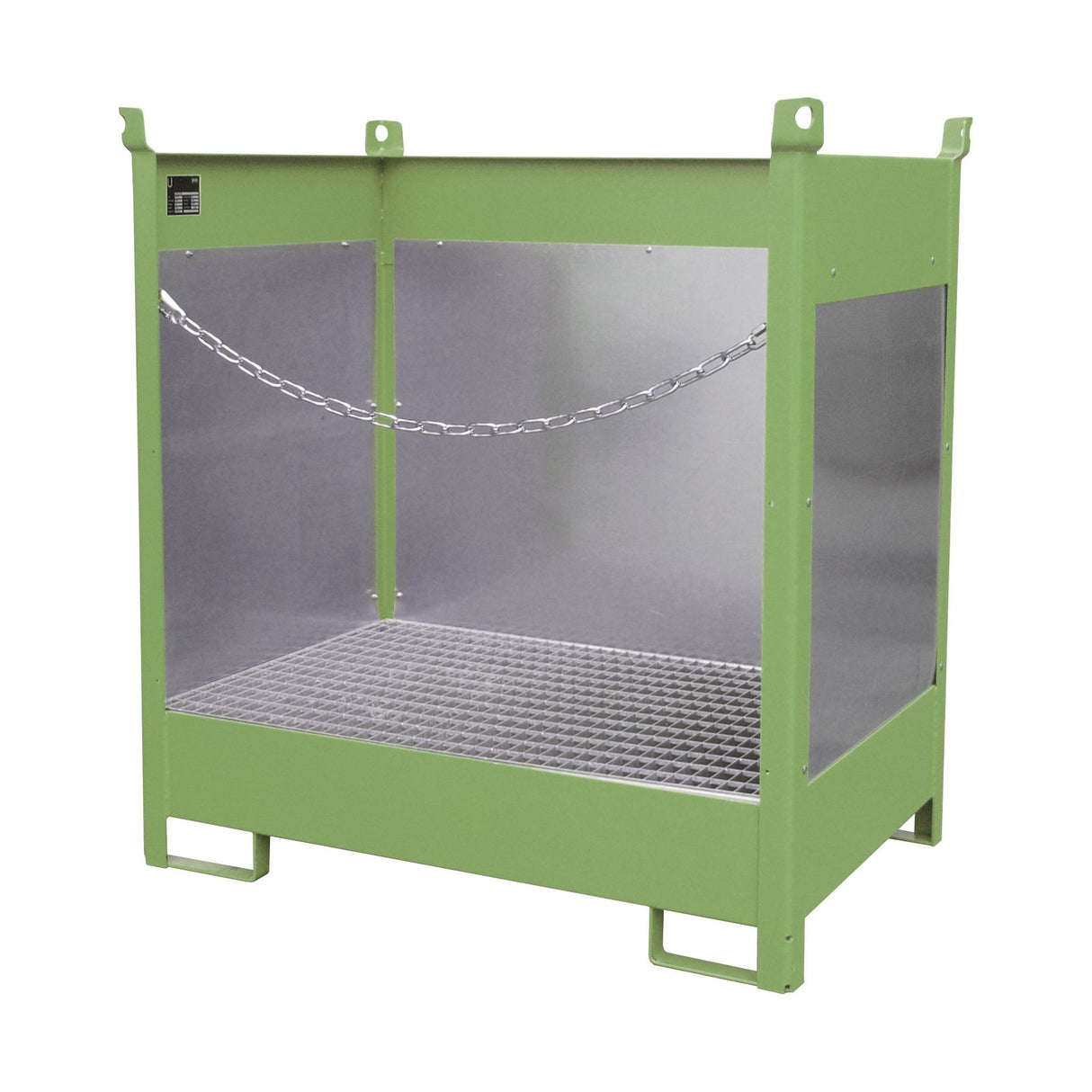 BAUER Südlohn Fass-Stapelpalette Typ FSP-2 G RAL 6011 Resedagrün - Art.-Nr. 4442-01-0000-4