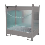 BAUER Südlohn Fass-Stapelpalette Typ FSP-2 G RAL 7005 Mausgrau - Art.-Nr. 4442-01-0000-5