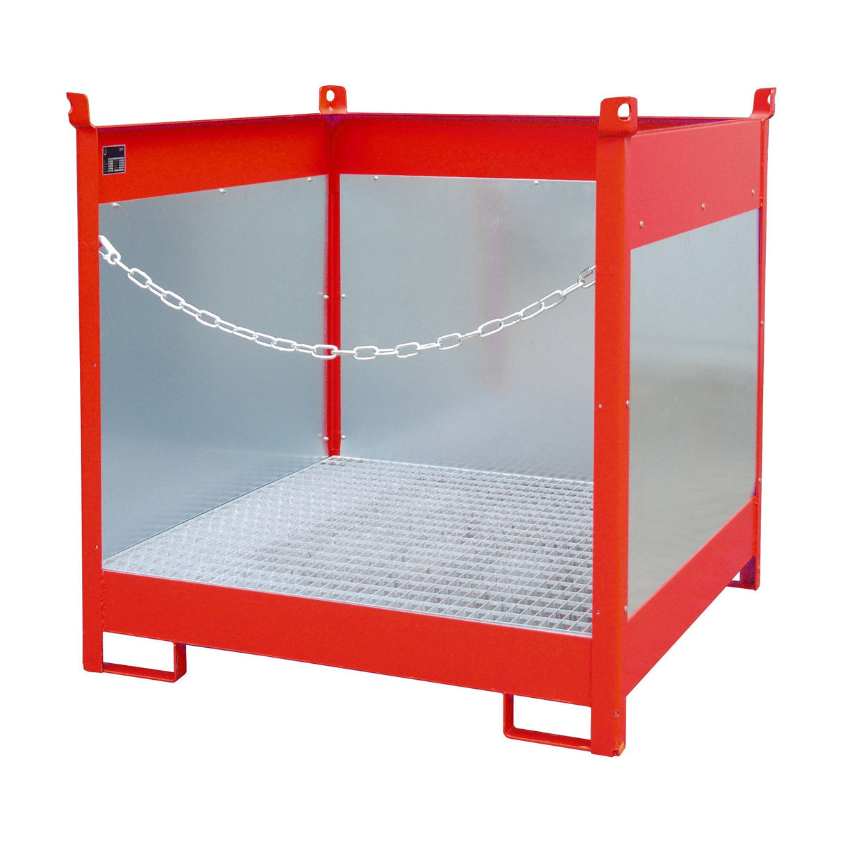 BAUER Südlohn Fass-Stapelpalette Typ FSP-4 G RAL 3000 Feuerrot - Art.-Nr. 4442-02-0000-2