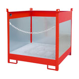 BAUER Südlohn Fass-Stapelpalette Typ FSP-4 G RAL 3000 Feuerrot - Art.-Nr. 4442-02-0000-2