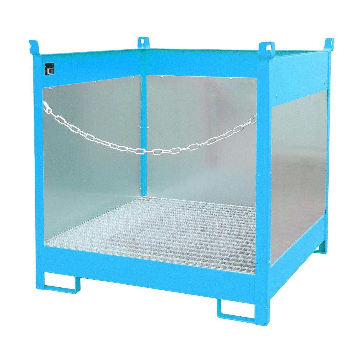 BAUER Südlohn Fass-Stapelpalette Typ FSP-4 G RAL 5012 Lichtblau - Art.-Nr. 4442-02-0000-3