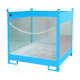 BAUER Südlohn Fass-Stapelpalette Typ FSP-4 G RAL 5012 Lichtblau - Art.-Nr. 4442-02-0000-3