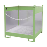 BAUER Südlohn Fass-Stapelpalette Typ FSP-4 G RAL 6011 Resedagrün - Art.-Nr. 4442-02-0000-4