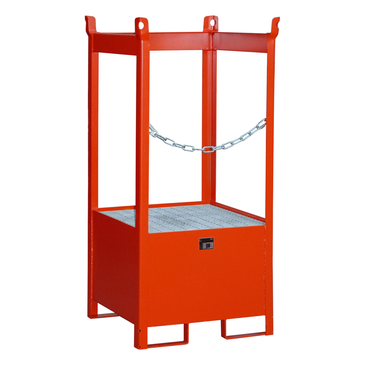 BAUER Südlohn Fass-Stapelpalette Typ FSP-1 RAL 3000 Feuerrot - Art.-Nr. 4442-03-0000-2