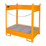 BAUER Südlohn Fass-Stapelpalette Typ FSP-2 RAL 2000 Gelborange - Art.-Nr. 4442-04-0000-1