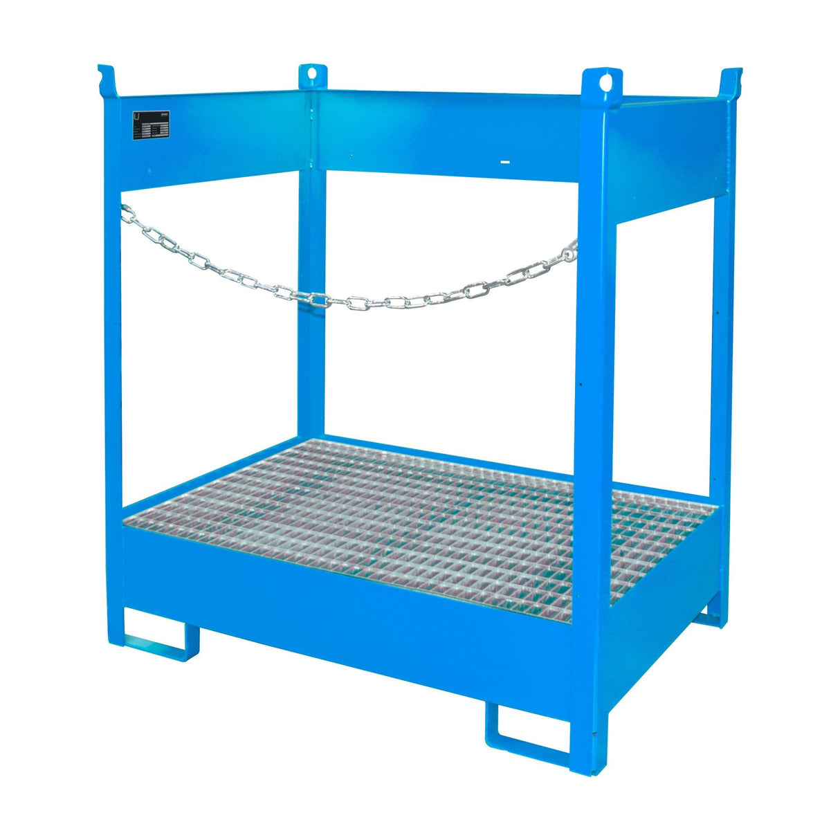 BAUER Südlohn Fass-Stapelpalette Typ FSP-2 RAL 5012 Lichtblau - Art.-Nr. 4442-04-0000-3