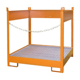 BAUER Südlohn Fass-Stapelpalette Typ FSP-4 RAL 2000 Gelborange - Art.-Nr. 4442-05-0000-1