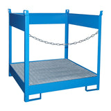 BAUER Südlohn Fass-Stapelpalette Typ FSP-4 RAL 5012 Lichtblau - Art.-Nr. 4442-05-0000-3