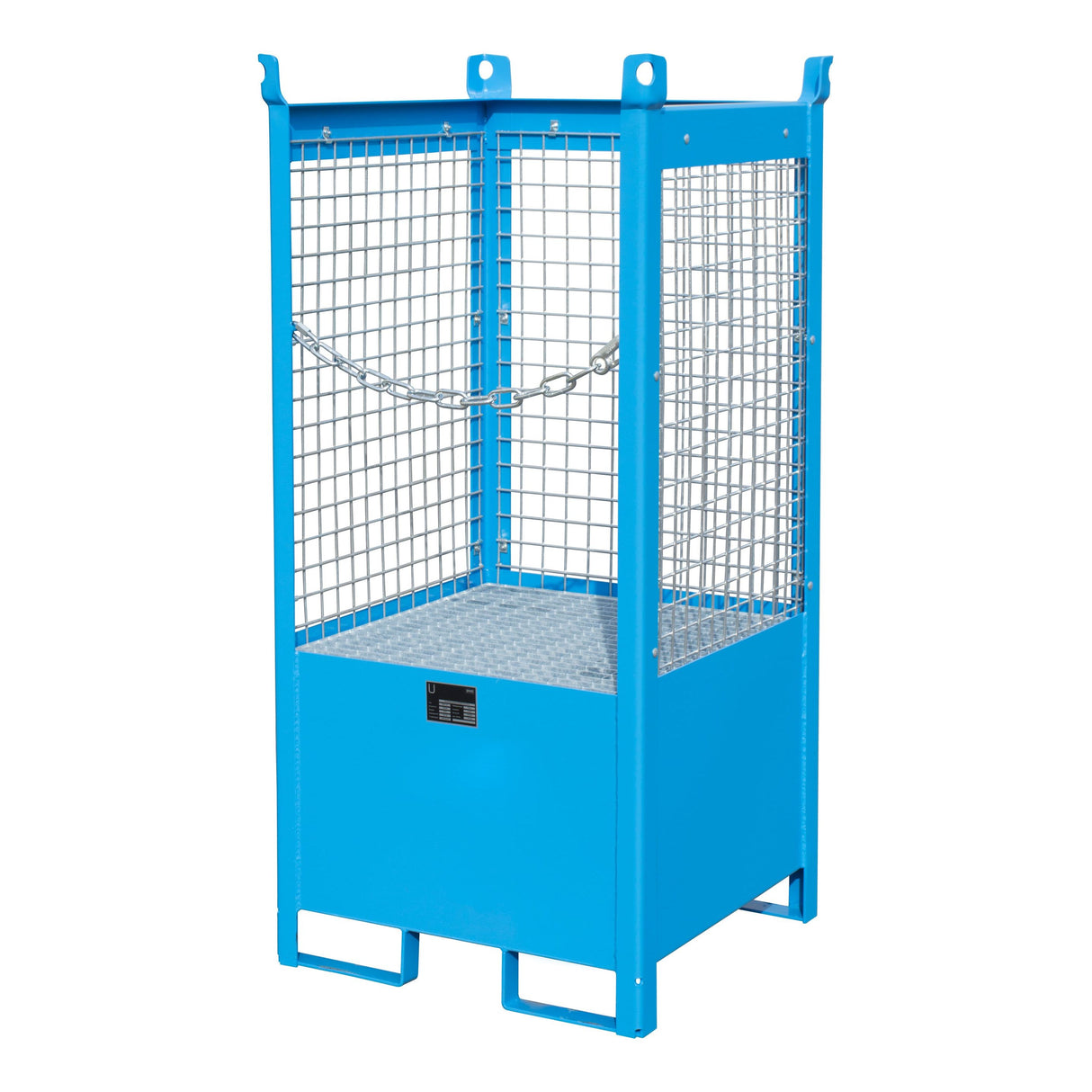 BAUER Südlohn Fass-Stapelpalette Typ FSP-1 D RAL 5012 Lichtblau - Art.-Nr. 4442-06-0000-3