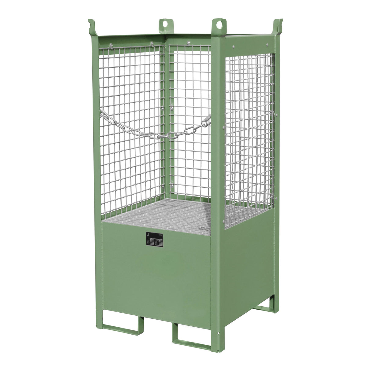 BAUER Südlohn Fass-Stapelpalette Typ FSP-1 D RAL 6011 Resedagrün - Art.-Nr. 4442-06-0000-4