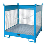 BAUER Südlohn Fass-Stapelpalette Typ FSP-4 D RAL 5012 Lichtblau - Art.-Nr. 4442-08-0000-3