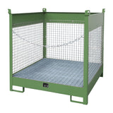 BAUER Südlohn Fass-Stapelpalette Typ FSP-4 D RAL 6011 Resedagrün - Art.-Nr. 4442-08-0000-4