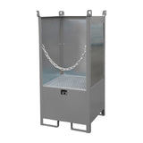 BAUER Südlohn Fass-Stapelpalette Typ FSP-1 G RAL 7005 Mausgrau - Art.-Nr. 4442-09-0000-5