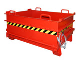 BAUER Südlohn Baustoffcontainer Typ BC 500 RAL 3000 Feuerrot - Art.-Nr. 4445-03-0000-2