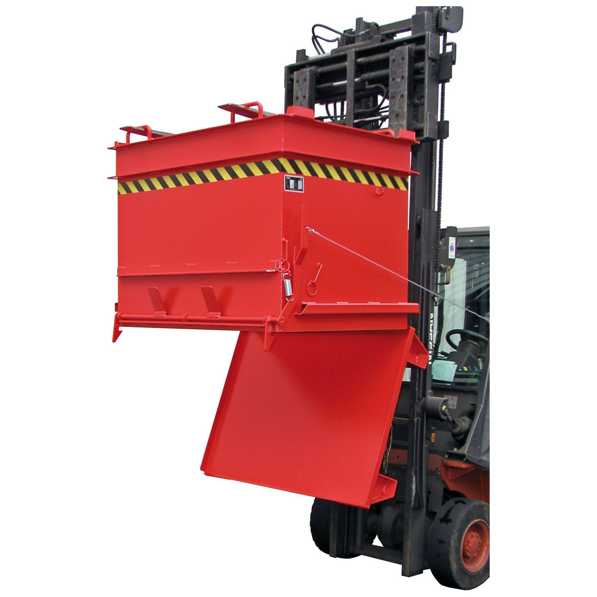 BAUER Südlohn Baustoffcontainer Typ BC 1000 RAL 3000 Feuerrot - Art.-Nr. 4445-04-0000-2