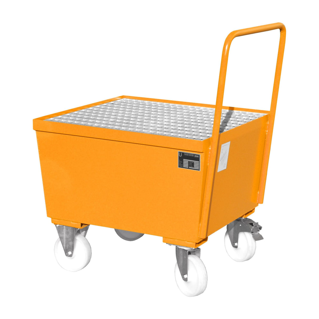 BAUER Südlohn Fahrbare Auffangwanne Auffangwanne Typ AW-F 1 RAL 2000 Gelborange - Art.-Nr. 4447-21-0000-1