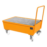BAUER Südlohn Fahrbare Auffangwanne Auffangwanne Typ AW-F 2 RAL 2000 Gelborange - Art.-Nr. 4447-22-0000-1