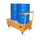 BAUER Südlohn Fahrbare Auffangwanne Auffangwanne Typ AW-F 2 RAL 2000 Gelborange - Art.-Nr. 4447-22-0000-1