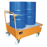 BAUER Südlohn Fahrbare Auffangwanne Auffangwanne Typ AW-F 2 RAL 2000 Gelborange - Art.-Nr. 4447-22-0000-1