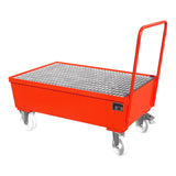 BAUER Südlohn Fahrbare Auffangwanne Auffangwanne Typ AW-F 2 RAL 3000 Feuerrot - Art.-Nr. 4447-22-0000-2