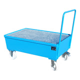 BAUER Südlohn Fahrbare Auffangwanne Auffangwanne Typ AW-F 2 RAL 5012 Lichtblau - Art.-Nr. 4447-22-0000-3