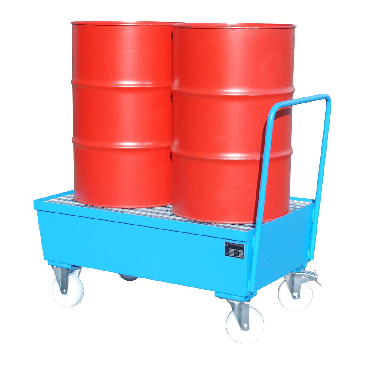 BAUER Südlohn Fahrbare Auffangwanne Auffangwanne Typ AW-F 2 RAL 5012 Lichtblau - Art.-Nr. 4447-22-0000-3