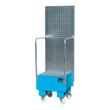 BAUER Südlohn Fahrbare Auffangwanne mit Lochplattenwand Typ LPW 60-1 RAL 5012 Lichtblau - Art.-Nr. 4447-55-0000-3