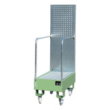 BAUER Südlohn Fahrbare Auffangwanne mit Lochplattenwand Typ LPW 60-3 RAL 6011 Resedagrün - Art.-Nr. 4447-57-0000-4