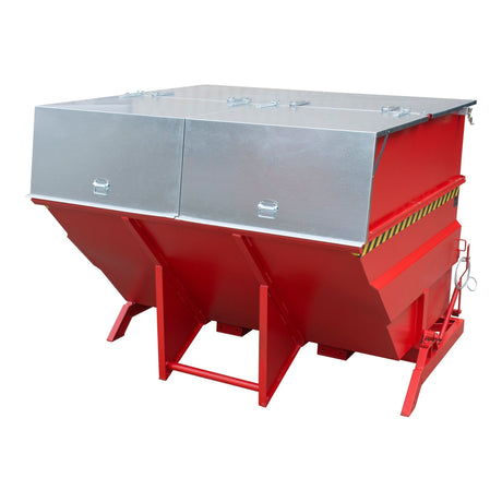 BAUER Südlohn Kippbehälter Typ BKC 500 RAL 3000 Feuerrot - Art.-Nr. 4456-03-0000-2