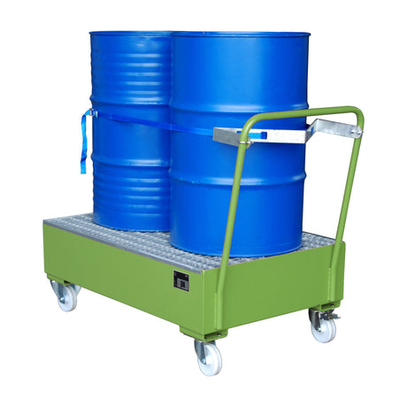 BAUER Südlohn Fahrbare Auffangwanne 2000 Typ 2020 / 2021 RAL 6011 Resedagrün - Art.-Nr. 4471-11-0000-4