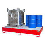 BAUER Südlohn Auffangwanne Typ AW 1000-10F RAL 3000 Feuerrot - Art.-Nr. 4471-70-0000-2